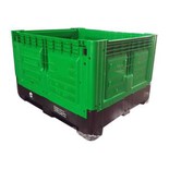 Contenitore per pallet in plastica pieghevole per alimenti di grande volume, resistente, per verdure
