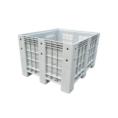 Contenitore per pallet in plastica a maglia piena 1200×1000 per stoccaggio