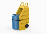 Trolly di trasporto a tamburo bunded 200l